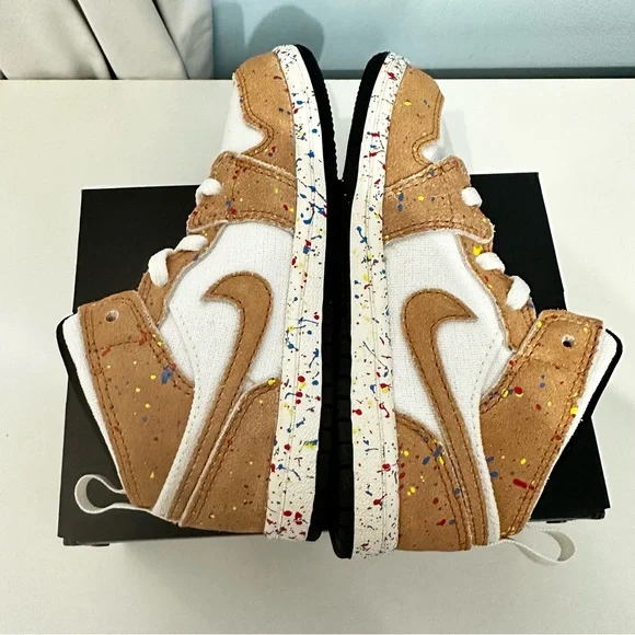 Jordan 1 Mid SE Brushstroke-Brand New Size 10 - Picture 5 of 9